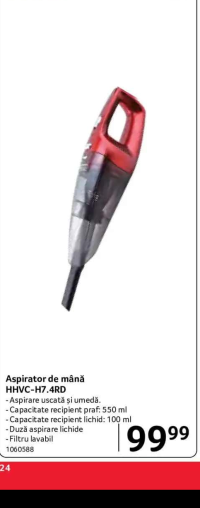 HEINNER Aspirator de mână HHVC-H7.4RD