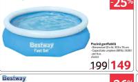 Bestway Piscină gonflabilă Fast Set 305 x 76 cm