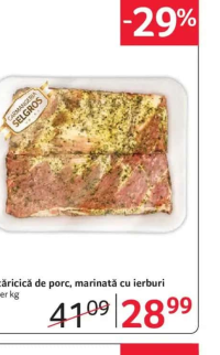 SELGROS Scăricică de porc, marinată cu ierburi - per kg