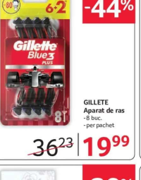 Gillette Blue 3 Aparat de ras 8 buc.