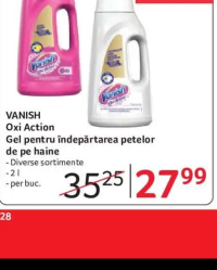 VANISH Oxi Action Gel pentru îndepărtarea petelor de pe haine 2 l