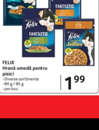 FELIX Hrană umedă pentru pisici diverse sortimente 80 g / 85 g