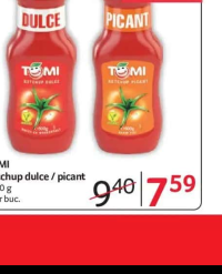 TOMI Ketchup dulce / picant 500 g