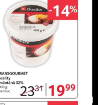 TRANSGOURMET Quality Smântână 32% 900 g