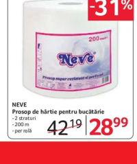 Neve Prosop de hârtie pentru bucătărie 200 m
