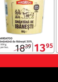 MIRDATOD Smântână de Ibănești 35% - 500 g