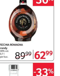 VECCHIA ROMAGNA Brandy 38% vol. 0.7l