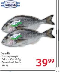 Pescăria Selgros Doradă 300-400g
