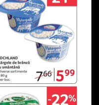 HOCHLAND Mărgele de brânză cu smântână Diverse sortimente - 180 g