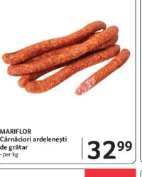 MARIFLOR Cârnăciori ardeleneşti de grătar - per kg