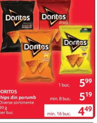 Doritos Chips din porumb diverse sortimente 90 g (1 buc.)