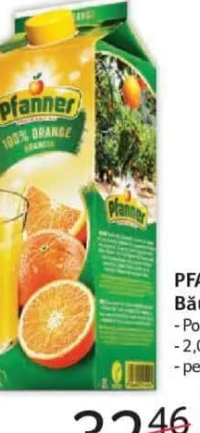 PFANNER Băutură răcoritoare Portocale 100% - 2,0 l