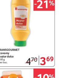TRANSGOURMET Economy Muștar dulce 500 g