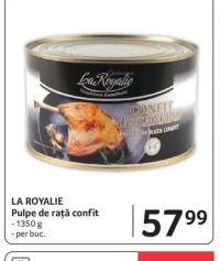LA ROYALIE Pulpe de rață confit 1350 g