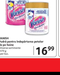 VANISH Pudră pentru îndepărtarea petelor de pe haine 470 g