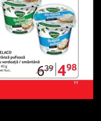DELACO Brânză pufoasă cu verdeață / smântână - 140 g