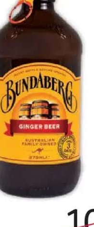 BUNDABERG Băutură cu ghimbir fără alcool - 0,375 l