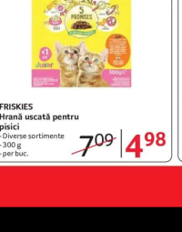 FRISKIES Hrană uscată pentru pisici diverse sortimente 300 g