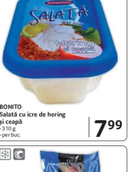BONITO Salată cu icre de hering și ceapă 310g
