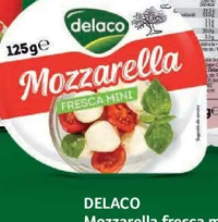 DELACO Mozzarella fresca mini 125 g
