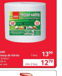 SANO Prosop de hârtie 2 straturi 100 m