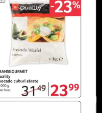 TRANSGOURMET Quality Avocado cuburi sărate 1000 g