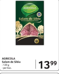 AGRICOLA Salam de Sibiu - 120 g - per buc.