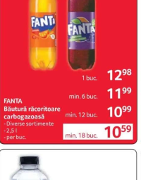 FANTA Băutură răcoritoare carbogazoasă Diverse sortimente 2,5 l