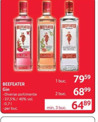 BEEFEATER Gin diverse sortimente 37.5%/40% vol. 0.7l