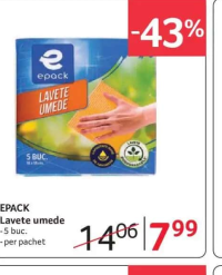 EPACK Lavete umede 5 buc.