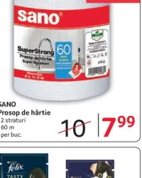 SANO Prosop de hârtie 2 straturi 60 m