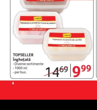 TOPSELLER Înghețată Diverse sortimente 1000 ml