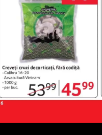 FISHERS Creveți cruzi decorticați fără codiță 1000g