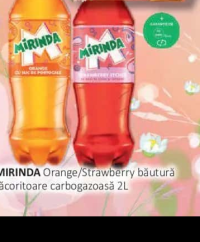 MIRINDA Orange/Strawberry băutură răcoritoare carbogazoasă 2L