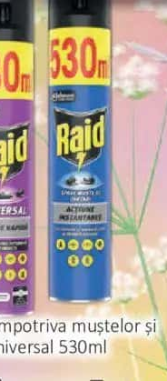 RAID spray împotriva muștelor și țânțarilor/Universal 530ml