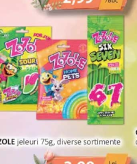 ZOZOLE jeleuri 75g, diverse sortimente