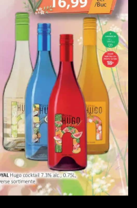 ROYAL Hugo cocktail 7.3% alc., 0.75L, diverse sortimente