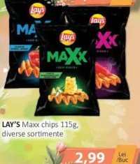 LAY'S Maxx chips 115g, diverse sortimente