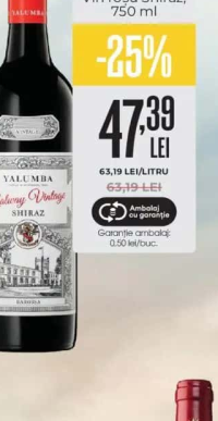 YALUMBA Vin roșu Shiraz 750 ml