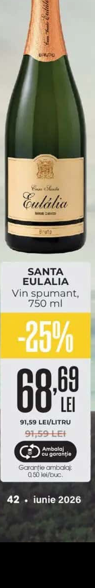 Santa Eulalia Vin spumant, 750 ml