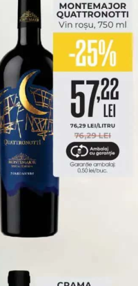 Montemajor Quattronotti Vin roşu, 750 ml