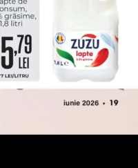 ZUZU Lapte de consum 3.5% grăsime 1.8l