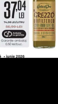 Costa d'Oro IL GREZZO Ulei de măsline extravirgin, 500 ml