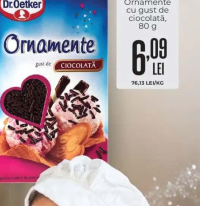 DR. OETKER Ornamente cu gust de ciocolată, 80 g