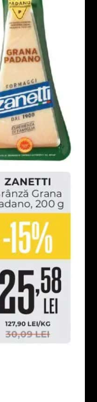Zanetti Brânză Grana Padano 200 g