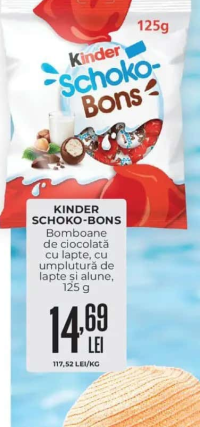 Kinder Schoko-Bons Bomboane de ciocolată 125 g