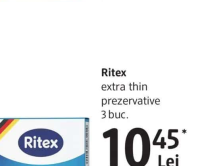 Ritex extra thin prezervative 3 buc.