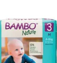 Bambo nature scutece mărimea 3 28 buc.