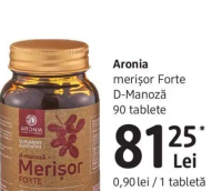 Aronia merișor Forte D-Manoză 90 tablete