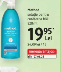method soluție pentru curățarea băii 828 ml